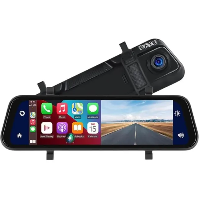 Espelho Retrovisor Sate A-DVR056 com Câmera Frontal e Traseira Full HD 1080P