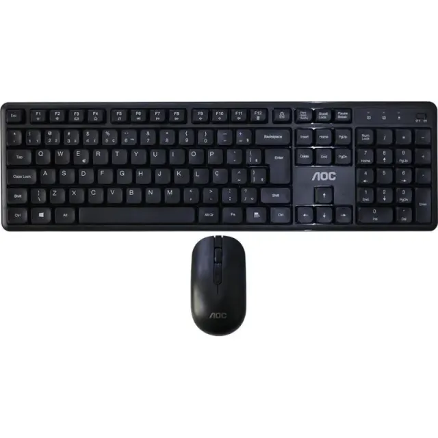 Teclado e Mouse sem Fio Aoc KM460B/FG (Português)