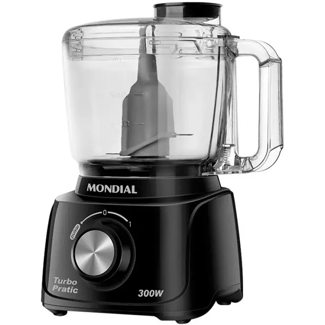 Miniprocessador Mondial Turbo Pratic MP-16-B 300W 500mL 220V-60Hz