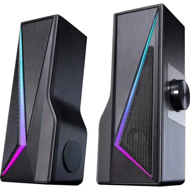 Speaker Satellite AS-92003B USB 2.0 RGB – Preto
