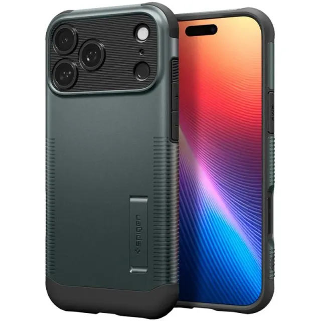 Case Spigen para iPhone 17 Pro 6.3″ Slim Armor ACS09683 Abyss Green (MagFit)