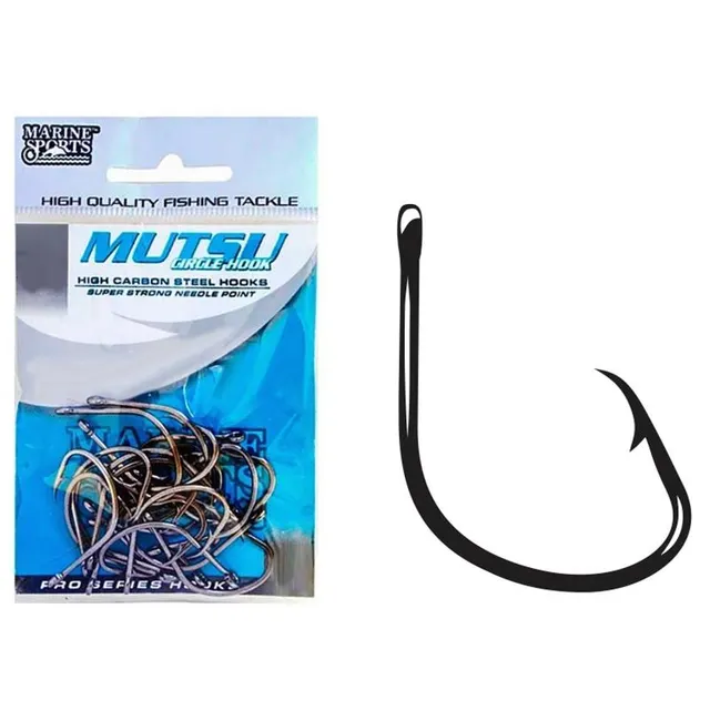Anzol Marine Sports Mutsu Black Nickel 2/0 com 30 Pçs