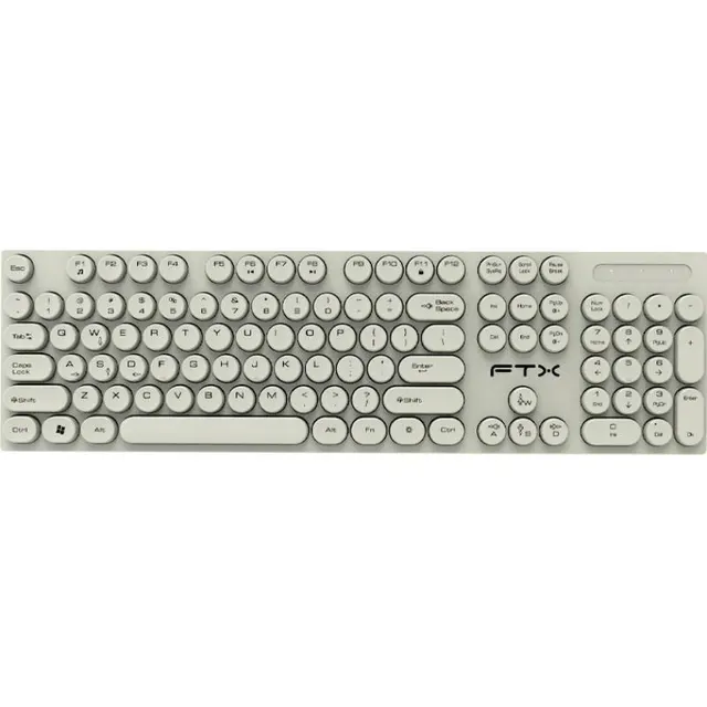 Teclado Com Fio FTX FTXK22 – Branco (Português)