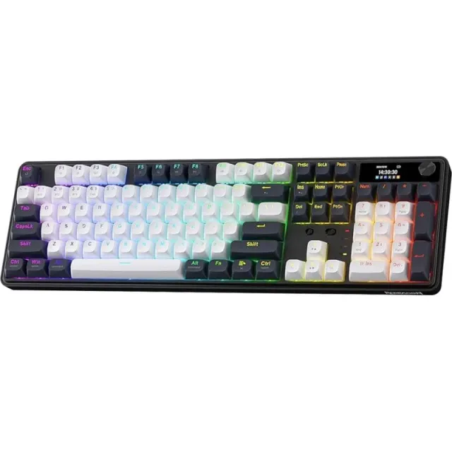 Teclado Gaming Redragon Wyvern LCD Pro K761WB-RGB-PRO Azul/Branco (Inglês)