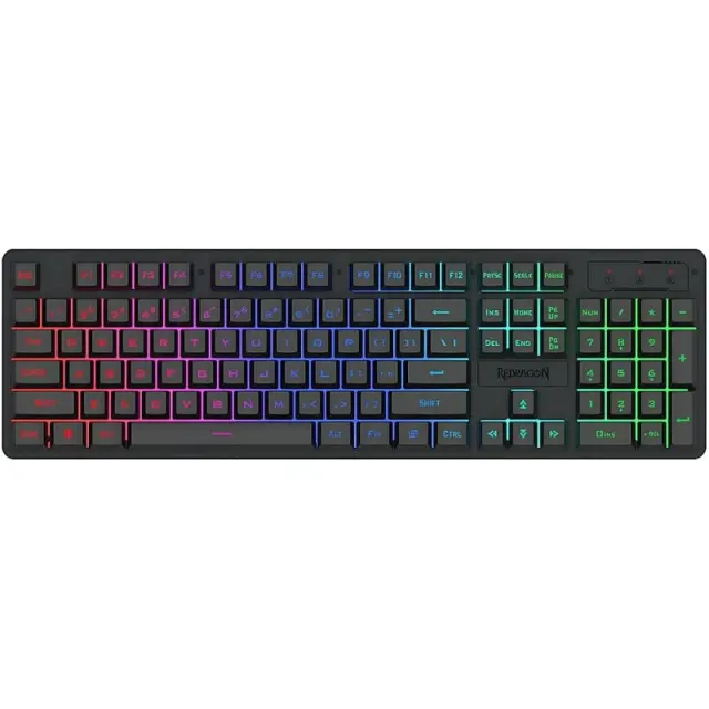 Teclado com Fio Gaming Redragon Netherbane K521-RGB Preto (Inglês)