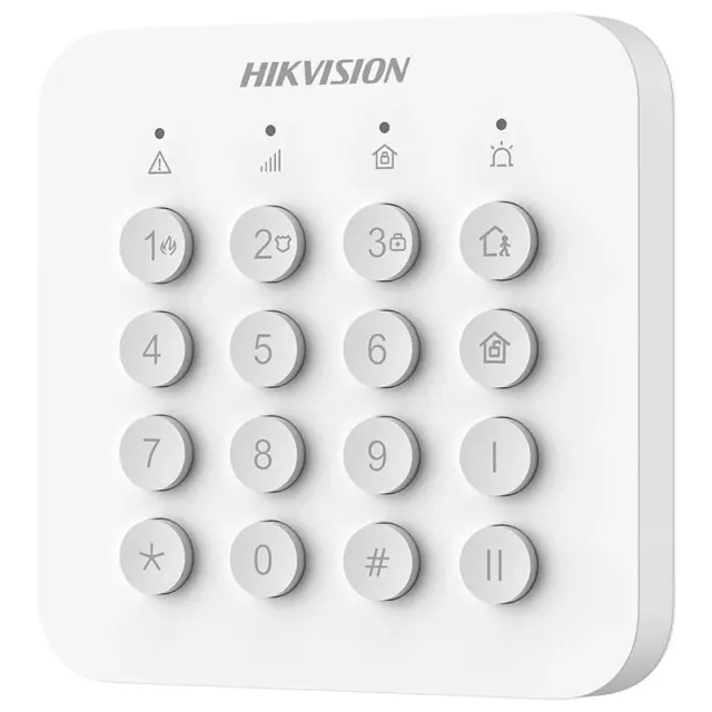 Teclado para Alarme HikVision DS-PK201B-WB AX HOME Wireless LED Keypad