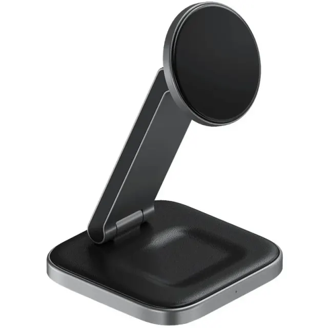 Suporte de carga Satechi Qi2  Wireless dobrável 2 em 1 – ST-Q21FM