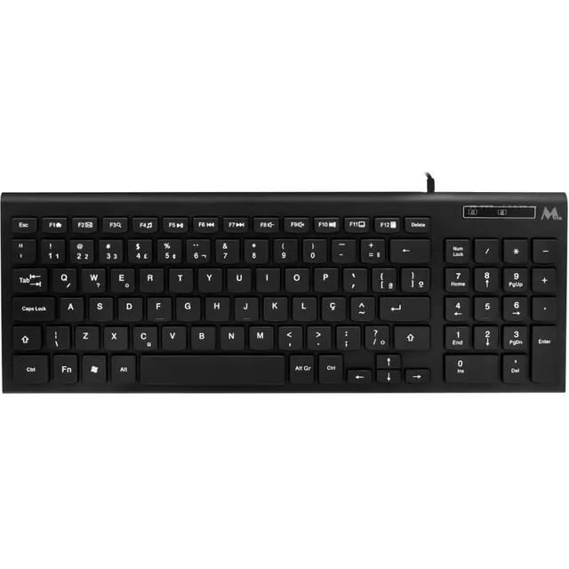Teclado Mtek KB-8501C com cabo – Preto (Português)