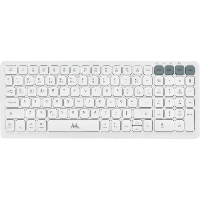 Teclado sem Fio Mtek KWB-2670 – Branco (Português)