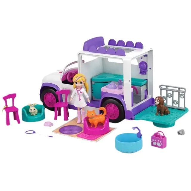 Polly Mattel Hospital Móvel Dos Bichinhos – GFR04