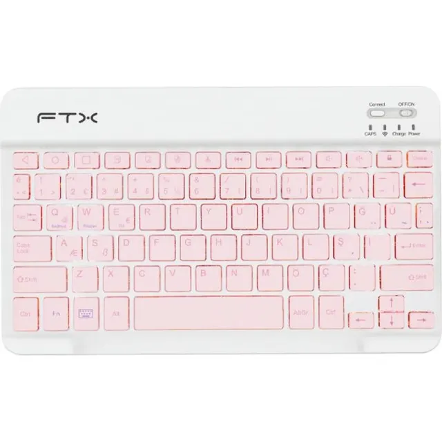 Teclado Sem Fio FTX FTXB09 – Rosa (Espanhol)