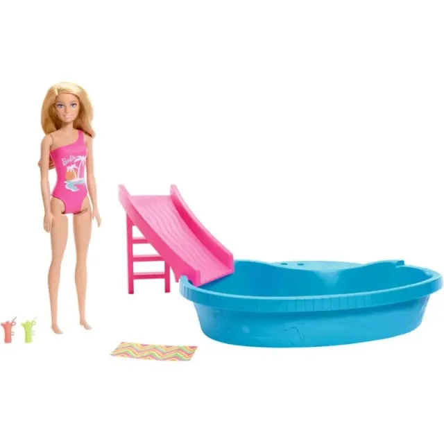 Boneca Barbie Pool Playset Mattel – HRJ74