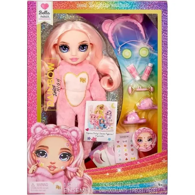 Boneca Bella Parker Pijama Party Rainbow Junior High – 503675EUC