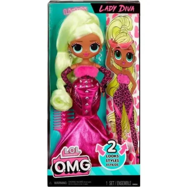 Boneca L.O.L Surprise O.M.G Lady Diva 2 Looks Styles Winnie – 591597EUC