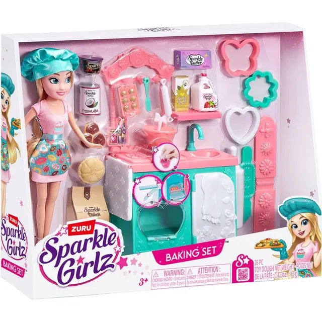 Boneca Sparkle Girlz Baking Set Zuru – 100183