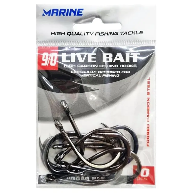 Anzol Marine Sports Live Bait 9/0 (10 Pçs)