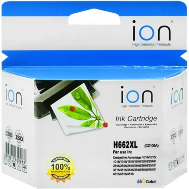 Cartucho De Tinta Ion H662XL-CZ106A 22ml – Cor