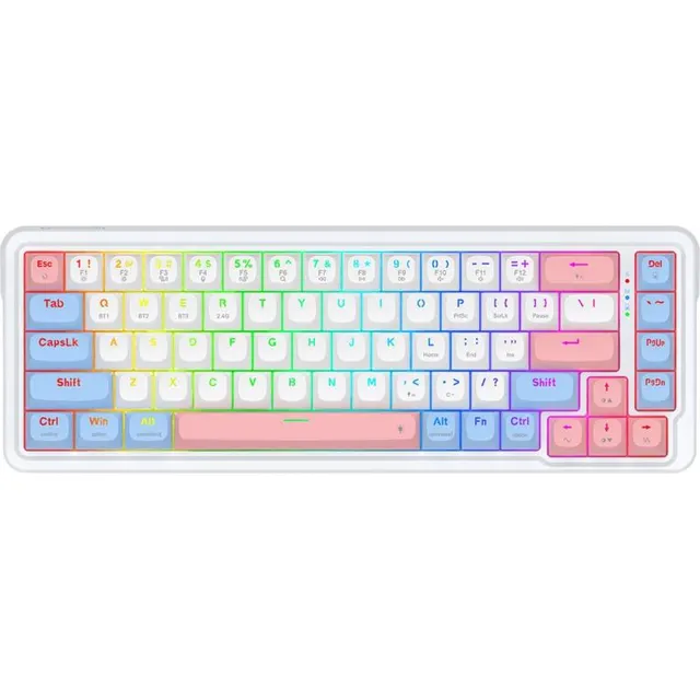 Teclado Gaming Redragon Nova Pro K709WBP-RGB-PRO (Inglês – 3 Modos) Switch Mint Mambo