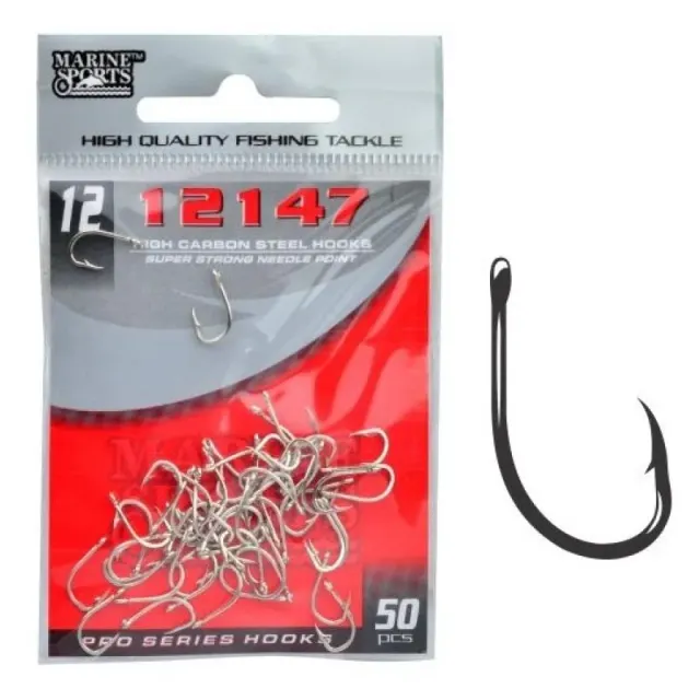 Anzol Marine Sports 12147 Nickel 12 com 50 Pçs