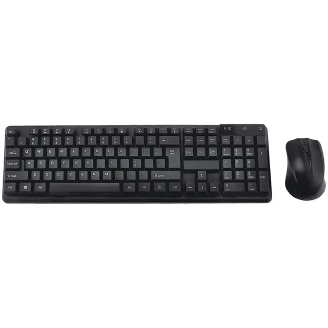 Teclado e Mouse Satellite AK-742G sem Fio Preto – (Espanhol)