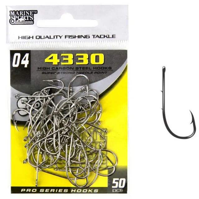 Anzol Marine Sports 4330 Super Strong 04 com 50pcs