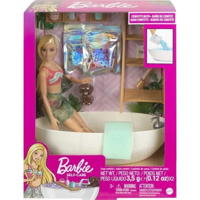 Boneca Barbie Banho de Confete Mattel – HKT92