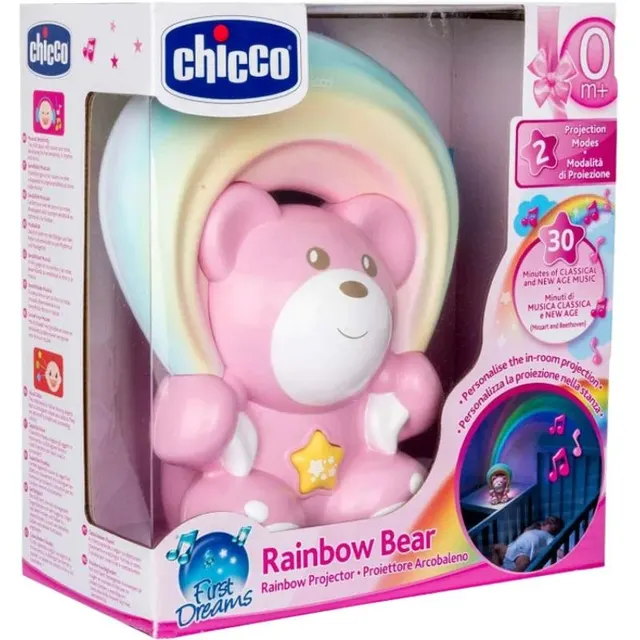 Rainbow Projetor Bear First Dreams Chicco – 10474-10 (Rosa)