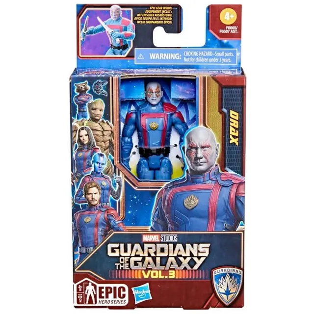 Boneco Drax Guardians of The Galaxy Vol.3 Hasbro – F6665/F6587