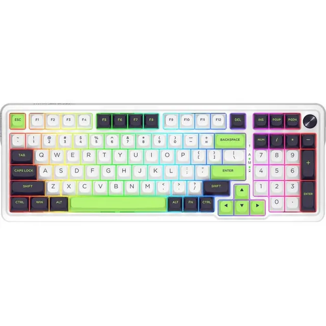 Teclado Gaming Redragon Eisa Max K686WBG-RGB-MAX (Inglês – 3 Modos) Switch Mint Mambo