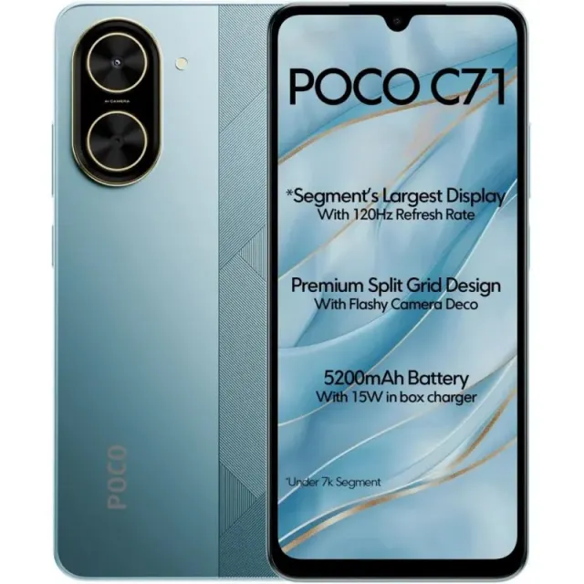 Smartphone Xiaomi Poco C71 LTE Dual Sim 6.88″ 4GB/128GB Blue