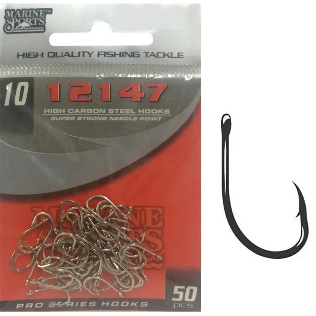 Anzol Marine Sports 12147 Nickel 10 com 50 Pçs