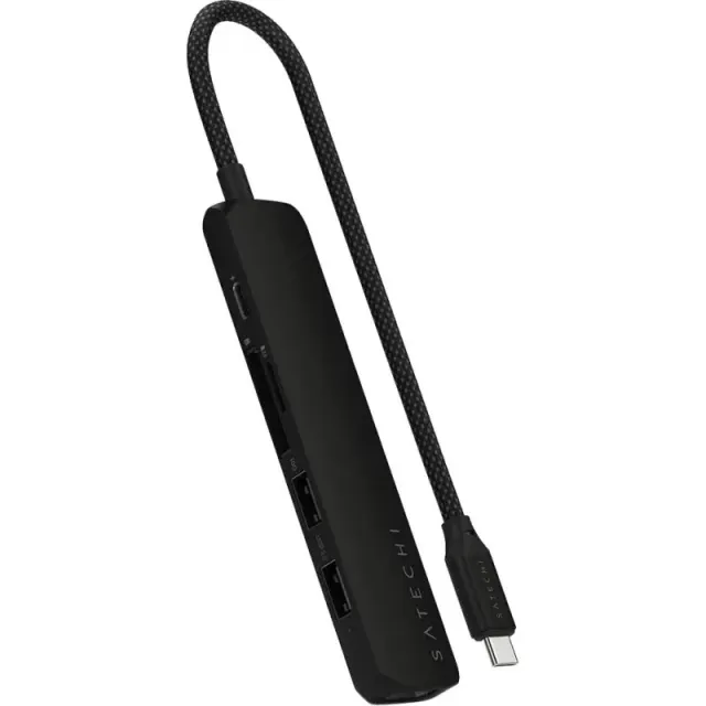 Adaptador 6 em 1 Slim Multiport USB-C Satechi ST-P6SK – Black