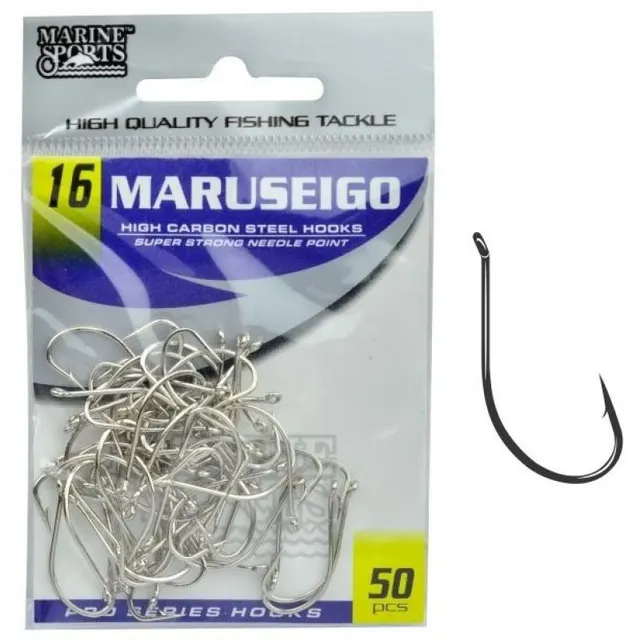 Anzol Marine Sports Maruseigo Nickel 16 com 50 pçs