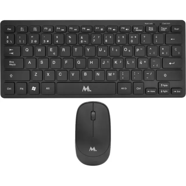 Teclado e Mouse sem Fio Mtek KM-5276 – Preto (Espanhol)