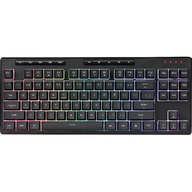 Teclado com Fio Gaming Redragon Shiva 87 K516-RGB Preto (Inglês)