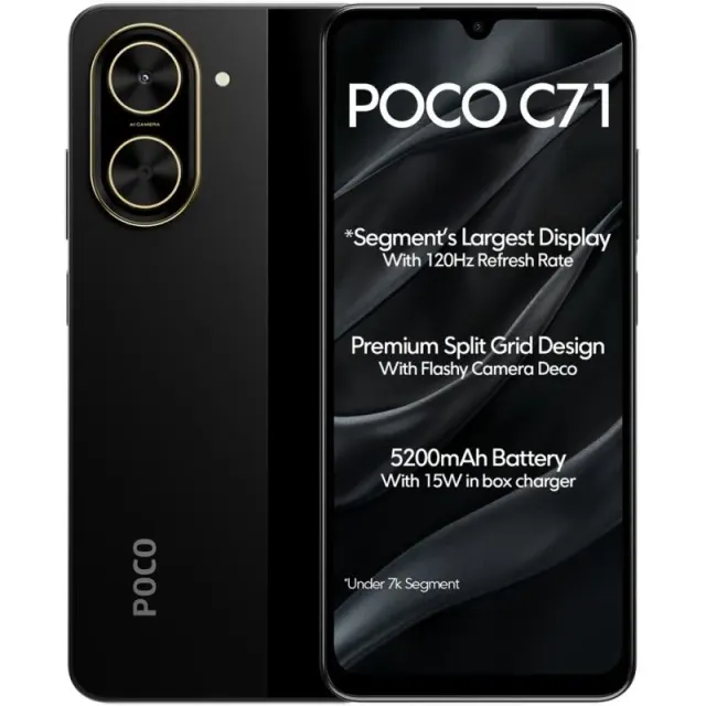 Smartphone Xiaomi Poco C71 LTE Dual Sim 6.88″ 3GB/64GB Black