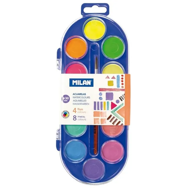 Aquarela Milan Flou Metal – 12 Cores