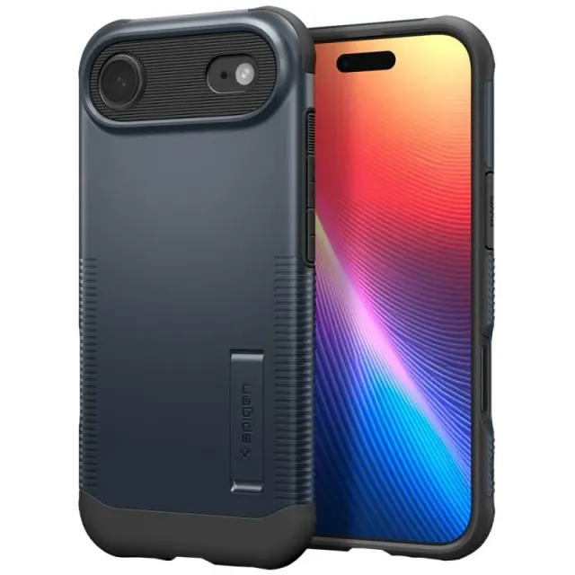 Case Spigen para iPhone 17 Air 6.6″ Slim Armor ACS09619 Metal Slate (MagFit)