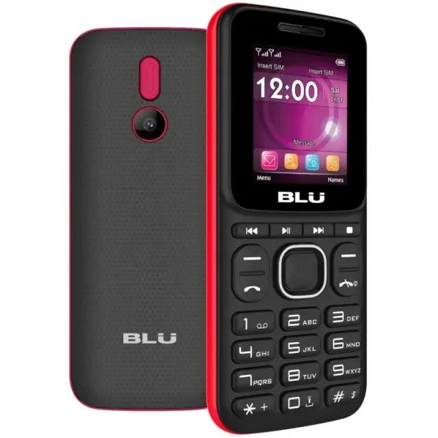 Celular Blu Z4 Music Z253 Dual Sim 1.8″ Preto/Vermelho