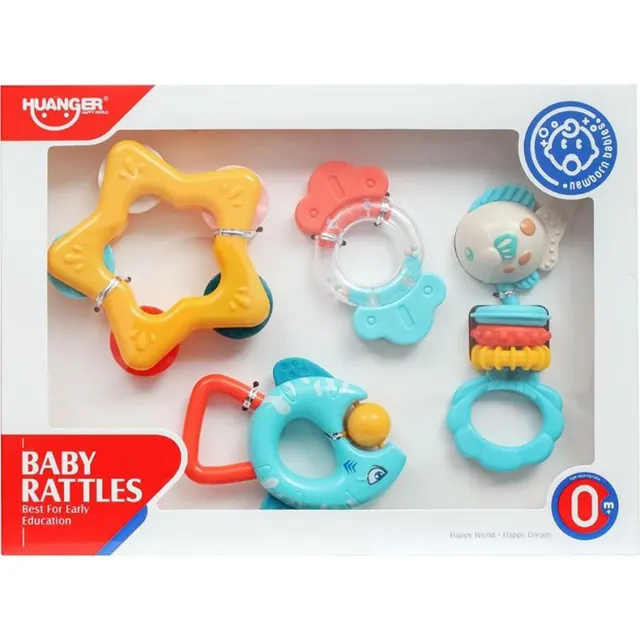 Baby Rattles Huanger – HE0134 (4 Peças)