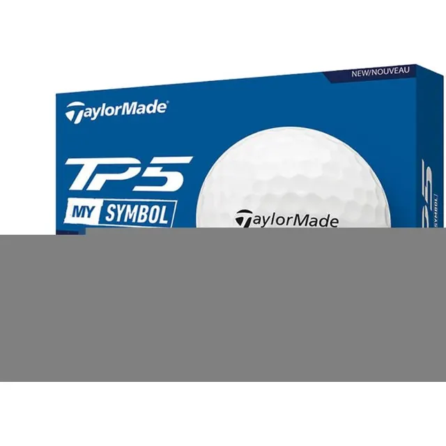 Bola de Golfe TaylorMade TP5 My Symbol Palm – Branco (12 Unidades)