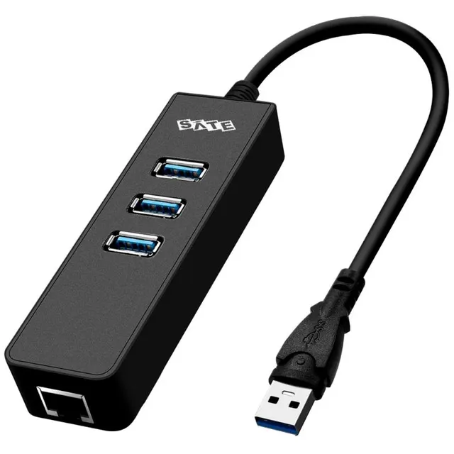 Adaptador USB 3.0 Satellite A-HUB41 4 em 1 – Preto
