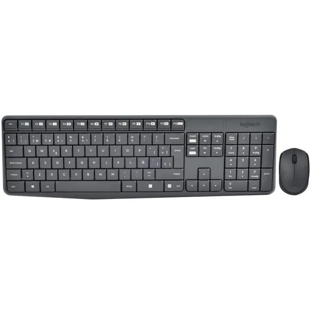Teclado e Mouse sem Fio Logitech MK 235 2.4GHz – Preto (Espanhol – Português)