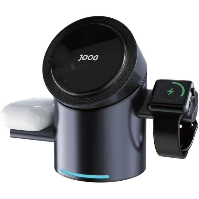 Carregador sem fio magnético Joog MagCharger 3 in 1 Qi2 MC1