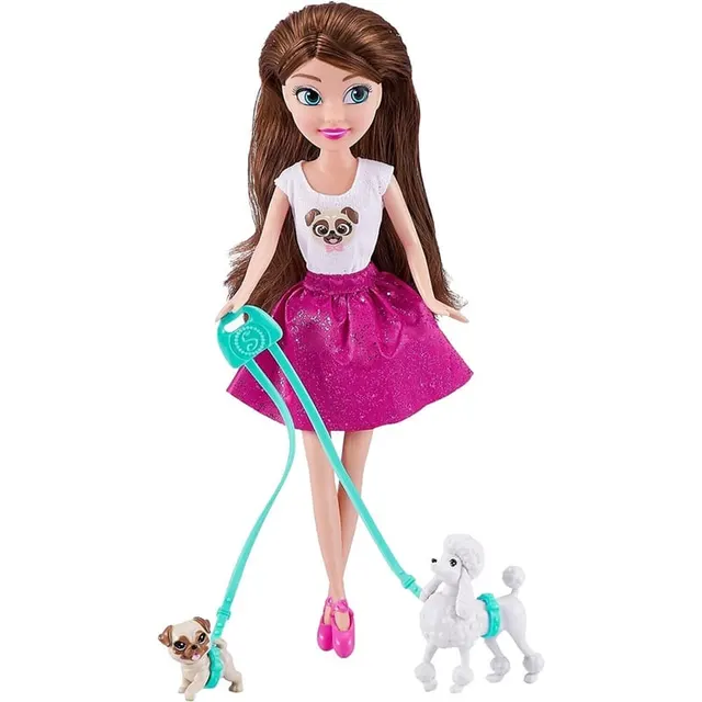 Boneca Sparkle Girlz Dog Walker Zuru – 10065
