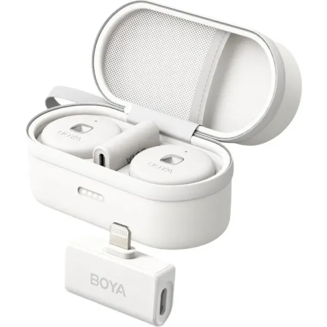 Micrófono Inalámbrico Boya Omic-D Lightning – Branco