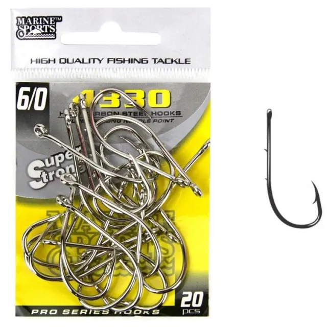Anzol Marine Sports 4330 Super Strong 6/0 com 20pcs