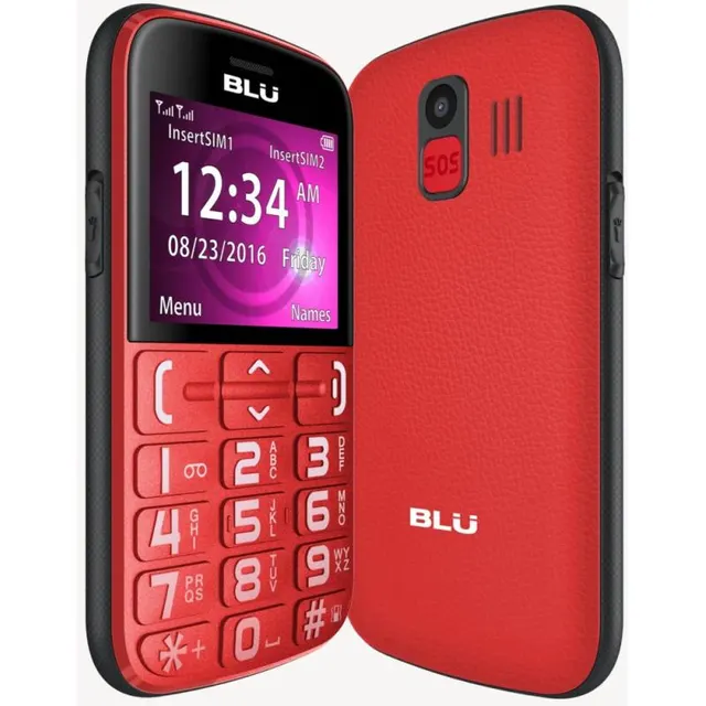 Celular Blu Joy J012 Dual Sim 2G Tela 2.4″ Rádio FM com antena embutida – Red