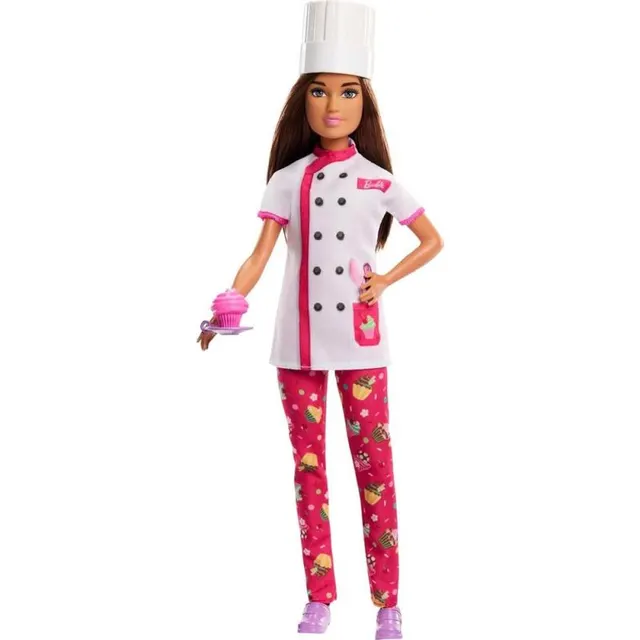 Boneca Barbie Chef Pasteleira HKT67 – Mattel