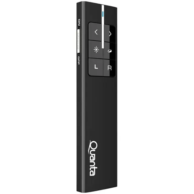 Apresentador Wireless Quanta QTPLM30 Laser Air Mouse Preto